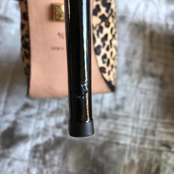 Pour La Victoire Animal Print Calf Hair Heels - Picture 9 of 9